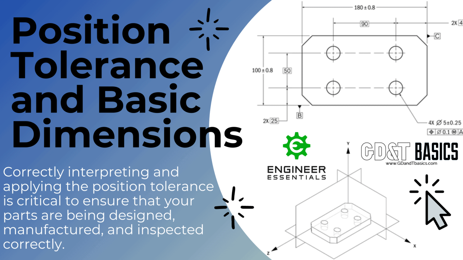 Position Tolerance and Basic Dimensions GD&T Basics