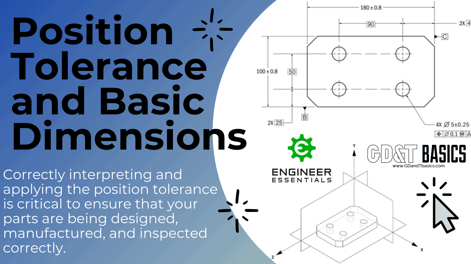 Position Tolerance and Basic Dimensions GD&T Basics